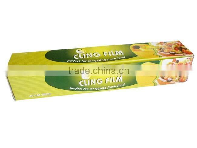 Custom stretch transparent pvc cling film for cooking