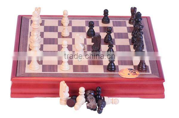 Fashoin Wooden chess box Wooden draughts box Chess box Chess board Checker board Draughts board