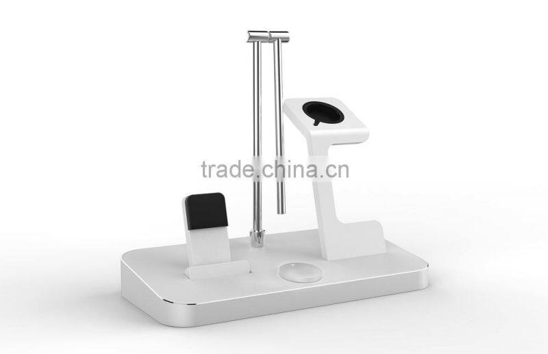 Made for Apple Watch Stand Charging Dock,Aluminum Charging Holder for Apple Watch Stand and for iPhone