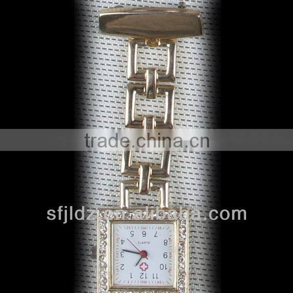 Quartz pin alloy diamond hanging nurse watch mechanic watch