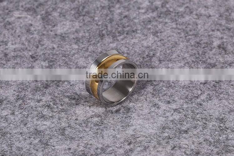 China wholesale silver gold stainless steel perfect quality jewelry new fashion ring for men