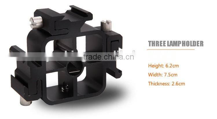 Factory supply Hpusn flash hot shoe umbrella holder socket bracket U-III with three holder