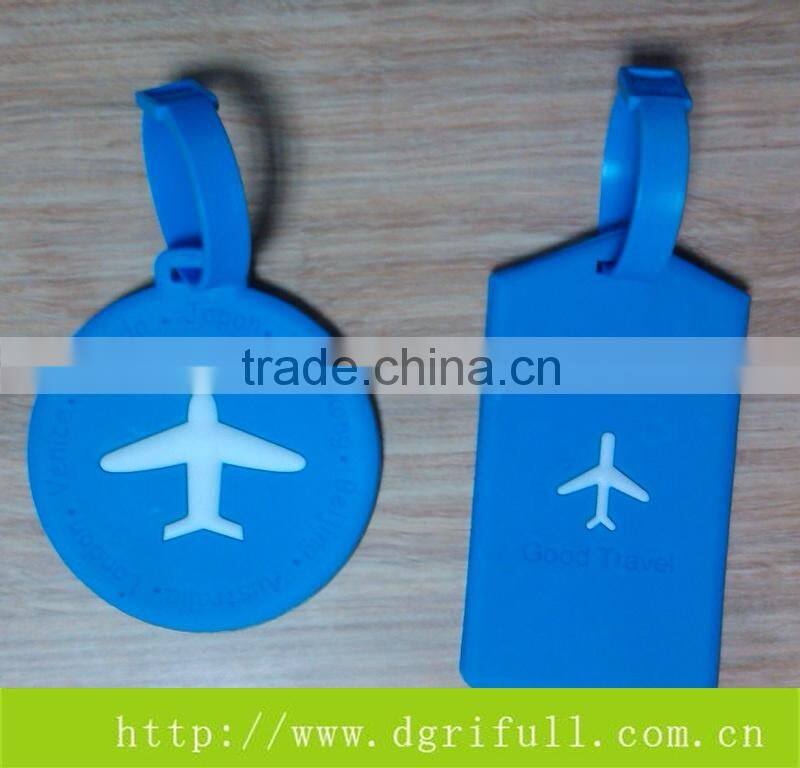 Can custom LOGO Simple silicone luggage tag