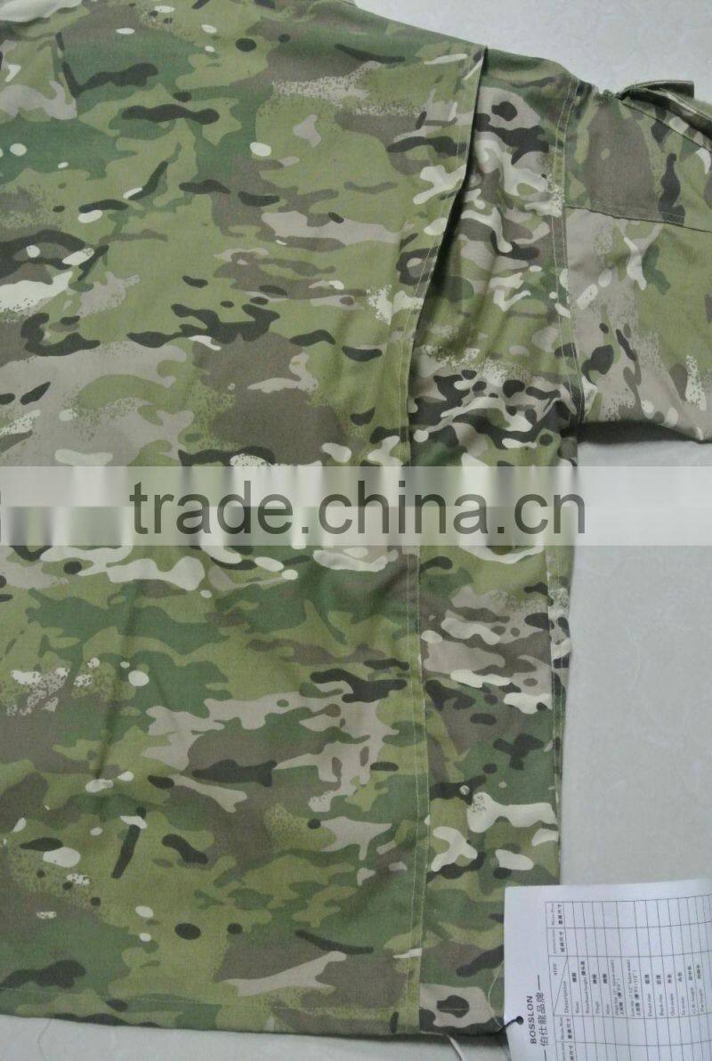 OEM 60% cotton 40% polyester CP camouflage twill printed Germany army combat Jacket
