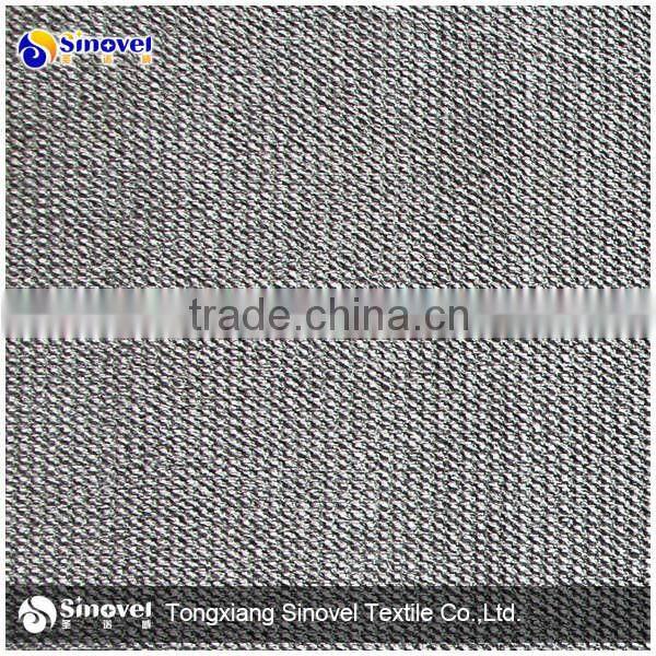 100% polyester fabric bonded TC/cation diagonal velboa for sofa