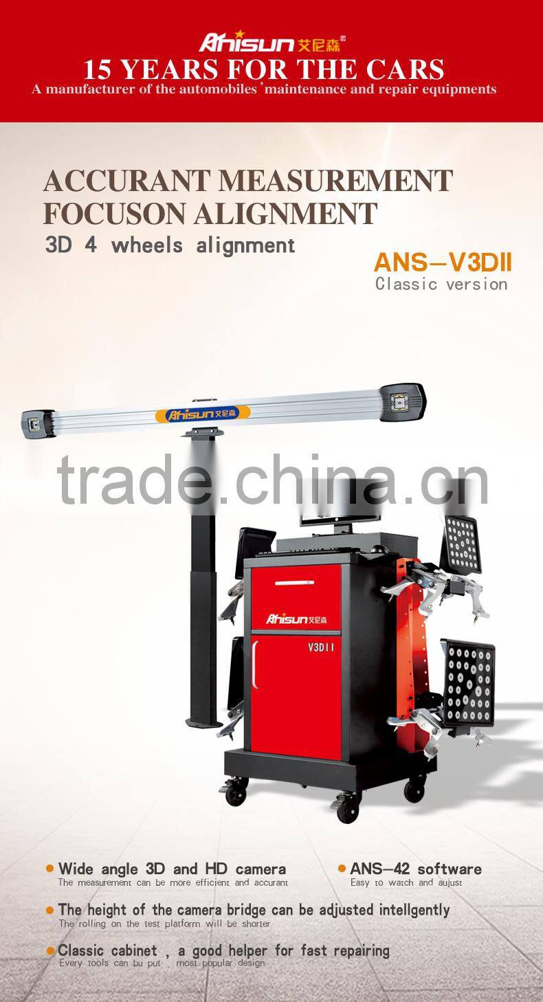 Chine supplier 3d wheel alignment machine for distributor