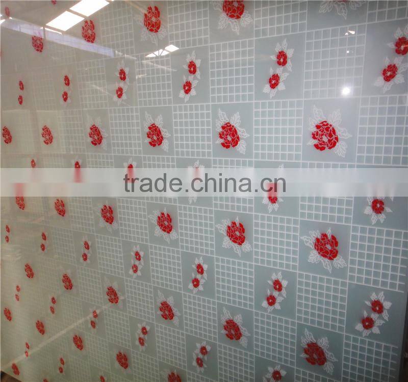 colorful design silkscreen printed glass for windows