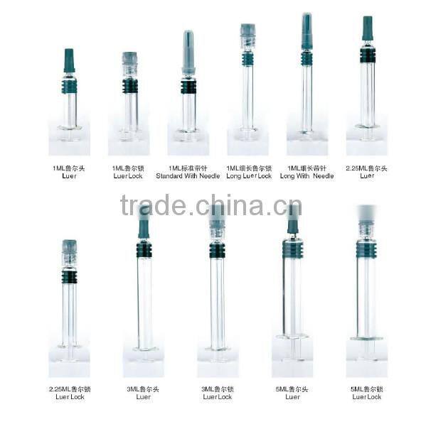 Glass Prefilled syringe--1ml,2.25ml,3ml/5ml