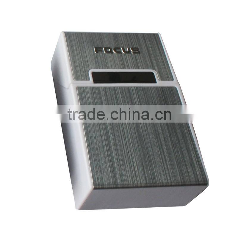 high quality hard plastic cigarette case with aluminum covered