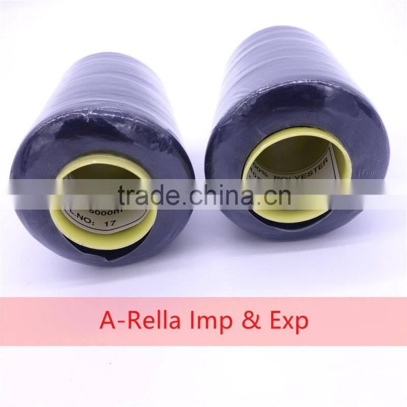 polyester sewing thread 3000y/cone dyed 40s/2