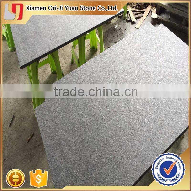Bottom price hot selling granite G684 flamed tiles black pearl slabs fuding black granite