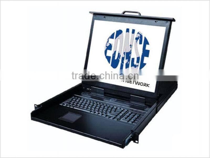 EDNSE ED-1901V-D 1U RAckmount 1 Port 19" LCD Console with Integrated KVM Switch