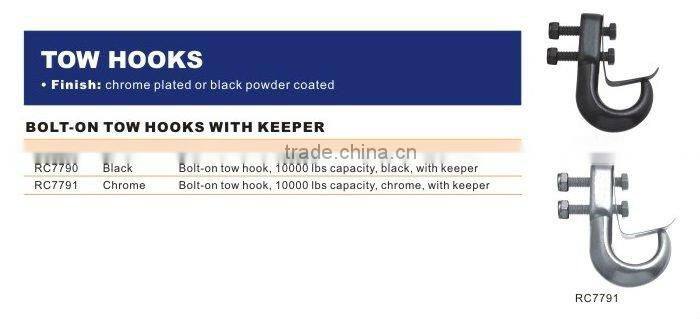 Black Bolt-On Tow Hook Kit 10,000 lbs