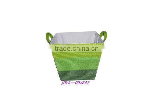 straw basket with handles