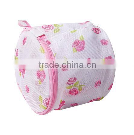 Zipped Mesh Laundry Washing Bag Mesh Washing Bag With Embroidery