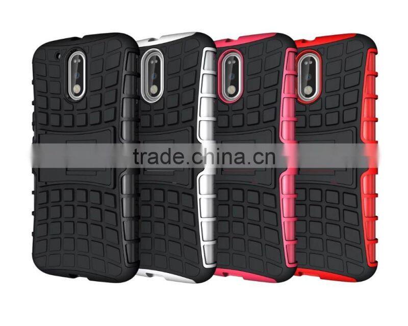 For MOTO G4 PLAY Armor CASE Heavy Duty Hybrid Rugged TPU Impact Kickstand ShockProof Tyre CASE COVER TANK COVER CASE