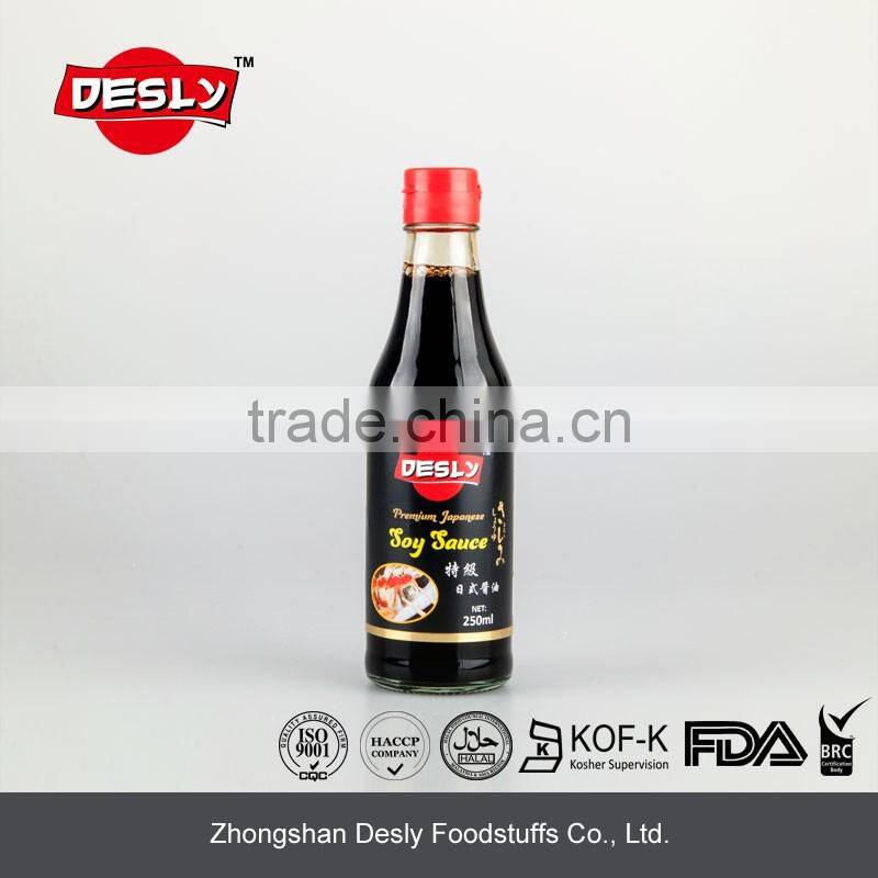 Desly premimum Japanese sushi raw soy sauce 250ml
