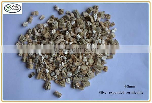 Bulk Expanded or unexpanded Silver Vermiculite for Board Fireproof 0.3-1mm