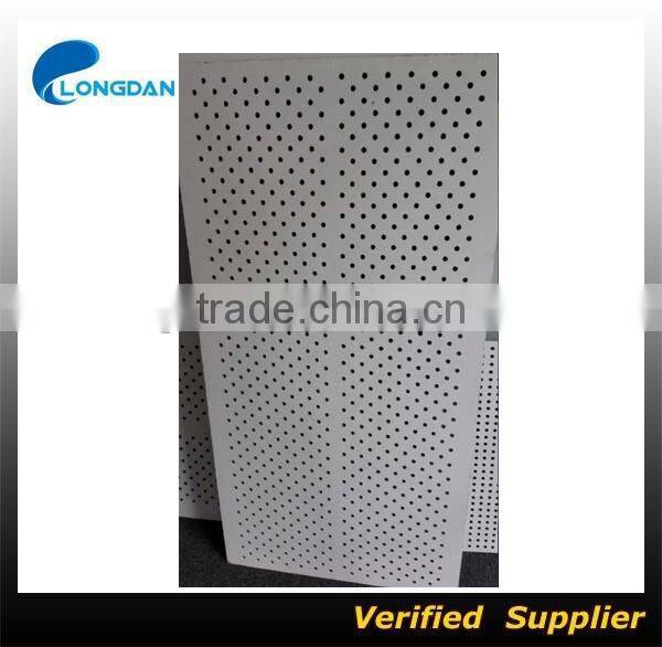 Perforated calcium silicate board for walls