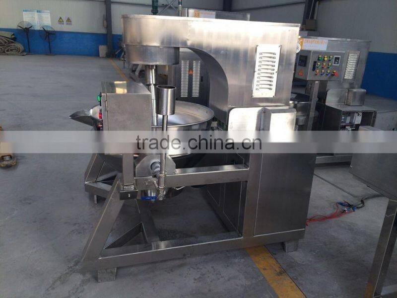 Stainless steel jacket kettle cooker with mixer by electrical heated