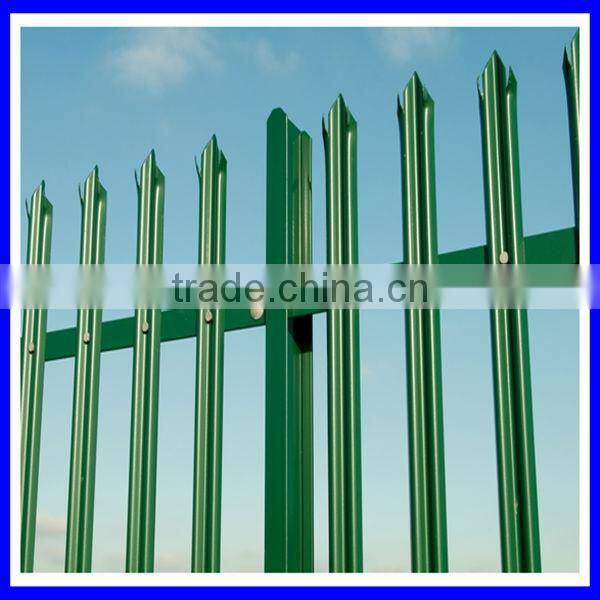 hot-dipped 3m high D pale palisade fence