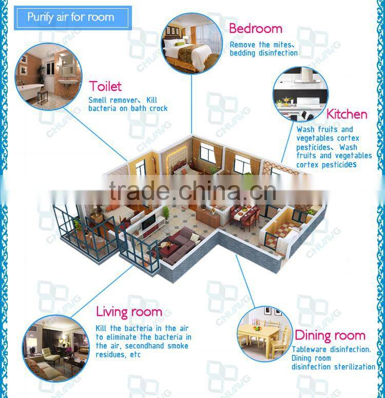 Easy operation corona discharge ozone equippment for home water purification