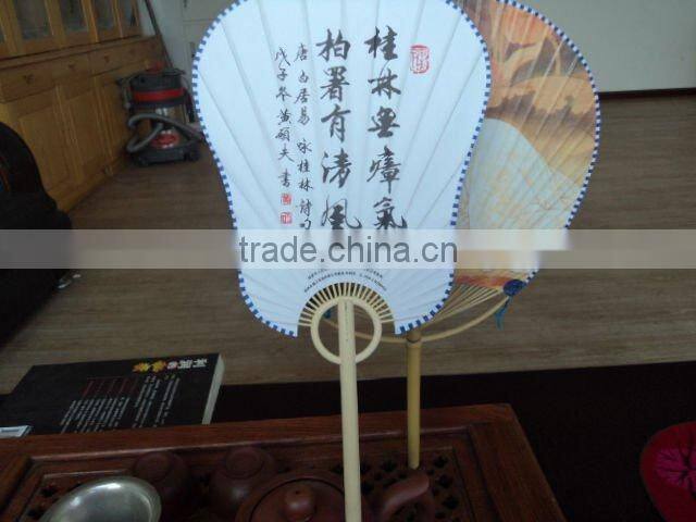 Promotional gift the best bamboo paper fan can have your own design