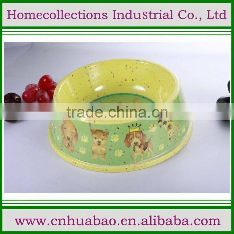 2016 new design melamine pet dinner dish with cute puppy printed,pet dishes equipment