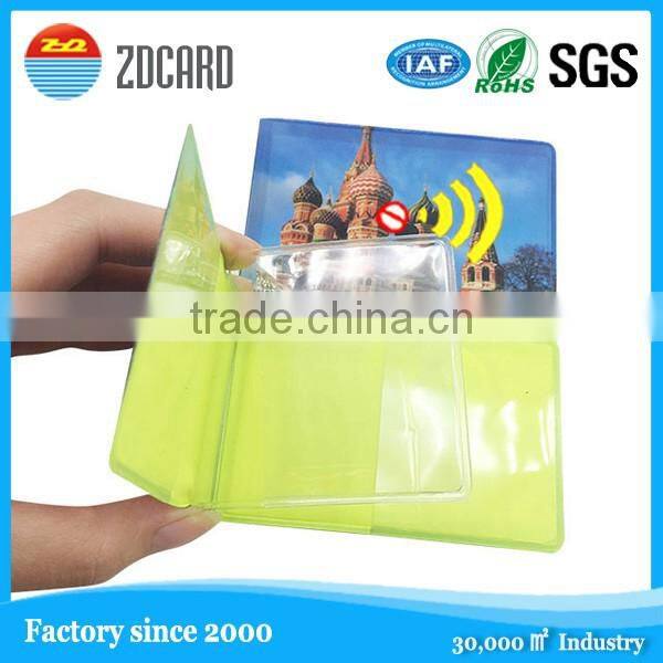 Wholesale soft PVC card holder with RFID blocking performance