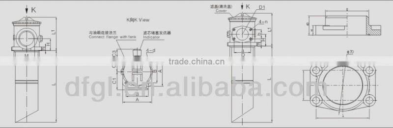 DFFILTRI Manufacturer Replace Leemin TFA Oil Suction Filter Series