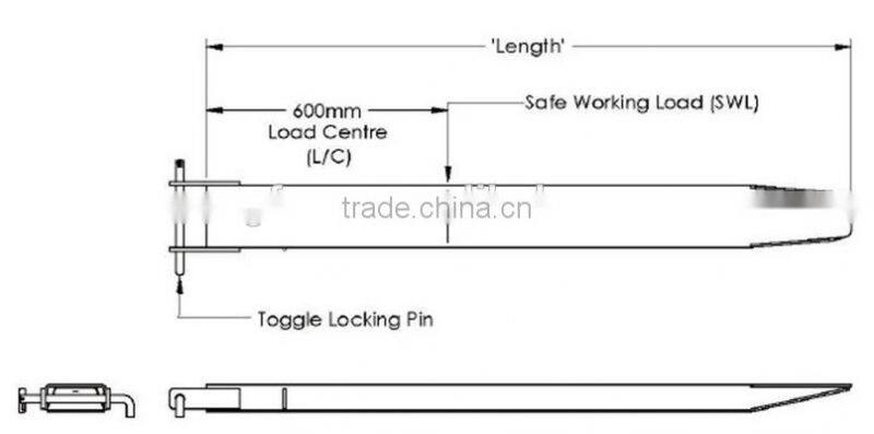 used attachment extension sleeve steel extension forks capacity extension forks