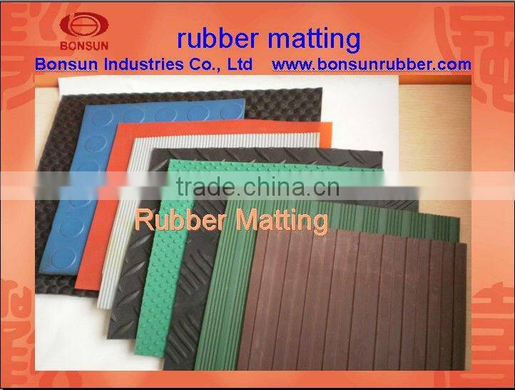 various pattern good quality anti slip rubber flooring mat