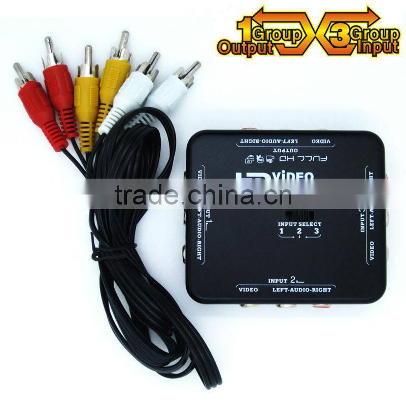 HD AV switch converter Audio Video signal switcher
