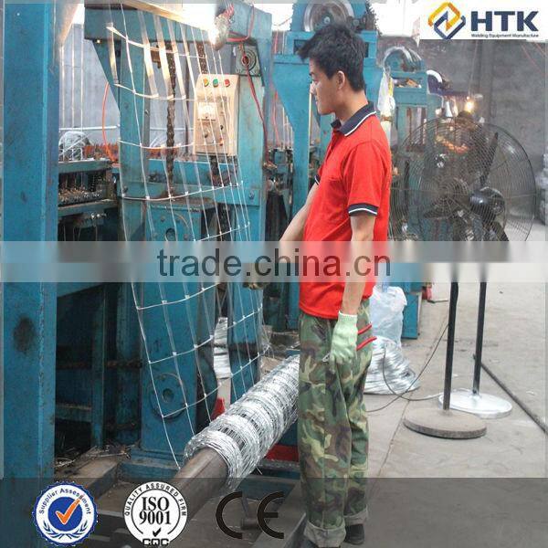 Deer fence netting machine
