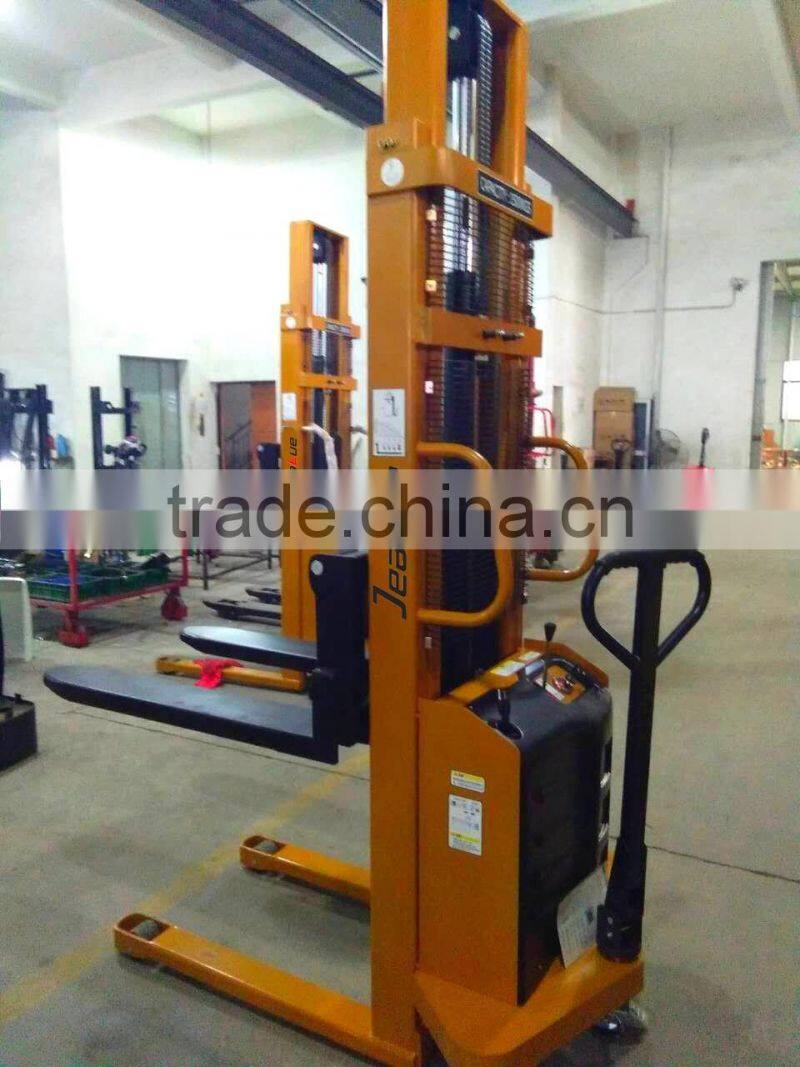 capacity 1 ton cheap price semi electric stacker