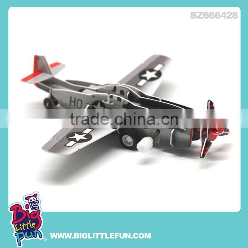 DIY 3d puzzle toy wind up motorcycle