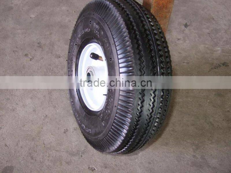 10 inch 4.10/3.50-4 pu foam pneumatic rubber wheel tire