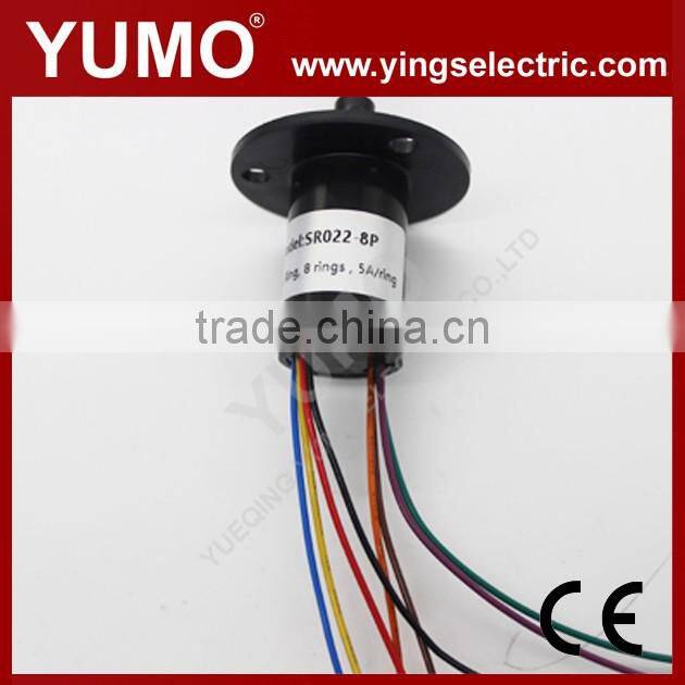 SR022-8P Slip ring Yumo Slip ring 8rings 5A per ring 400VAC capsule slip ring
