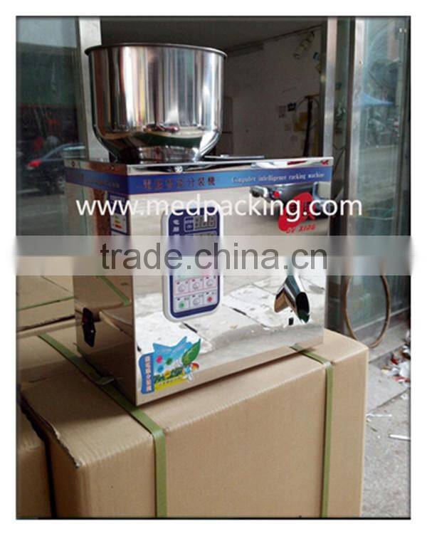 Automatic tea/powder weighing and packaging machine,grain medicine powder filling machine 1-25g