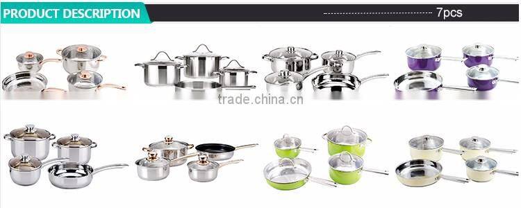 Hot Selling Kitchenware sets eco-friendly stainless pot with stainless steel handle