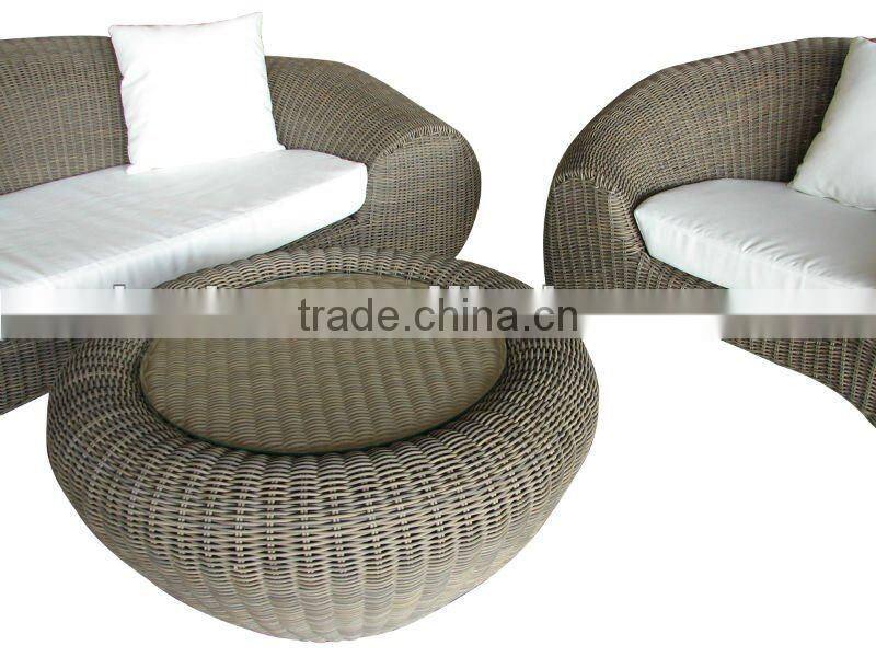 Modern rattan sofa set