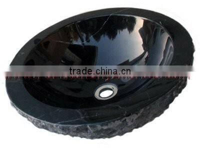 NATURAL JET BLACK MARBLE SINKS