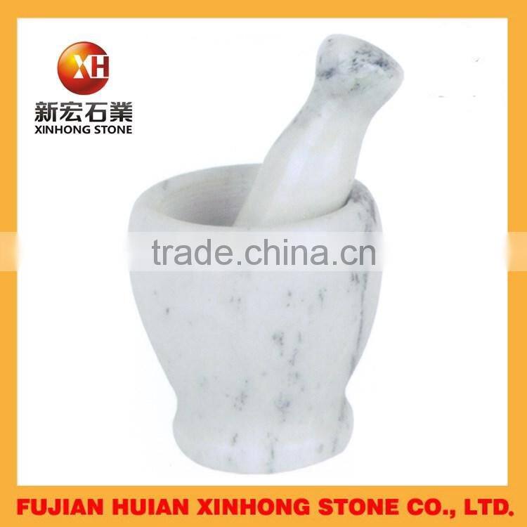 stone garlic press and mortar with pestle for home stoneware