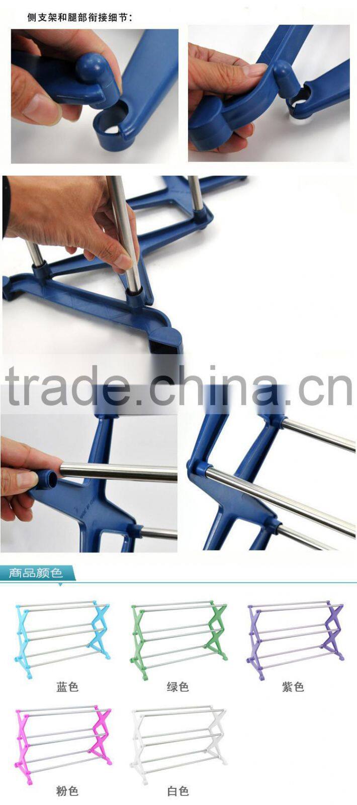 4 Tier stackable Shoe Rack Shelf Stand Tower Storage Organizers