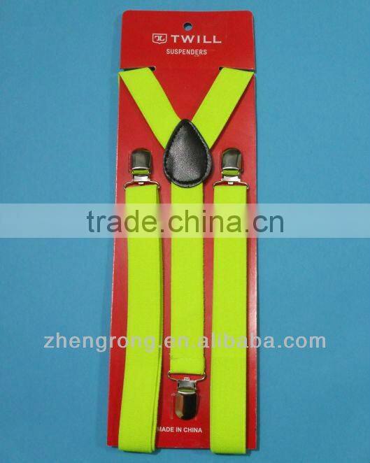 2014 Genuine Polyester Custom Men's Suspender Belt Flat Belt