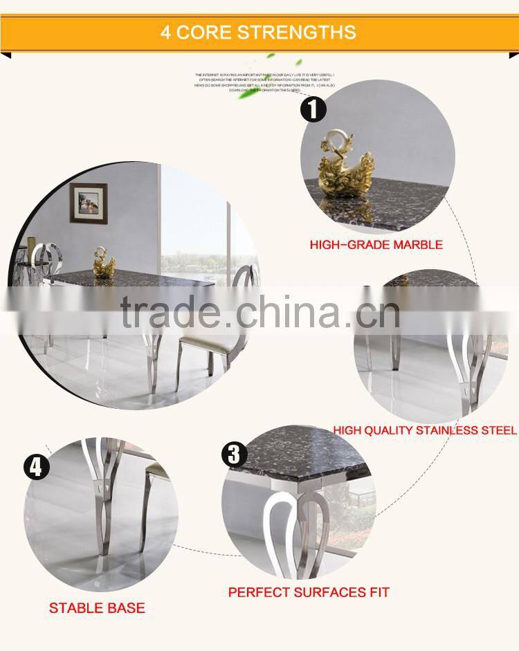 TH288 Dining Room Marble top fashion design table