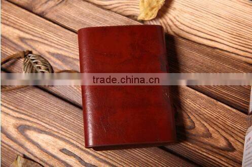 cy280 11*8cm Retro fashion leather leaves men's women's creative tying Card Pack card holders