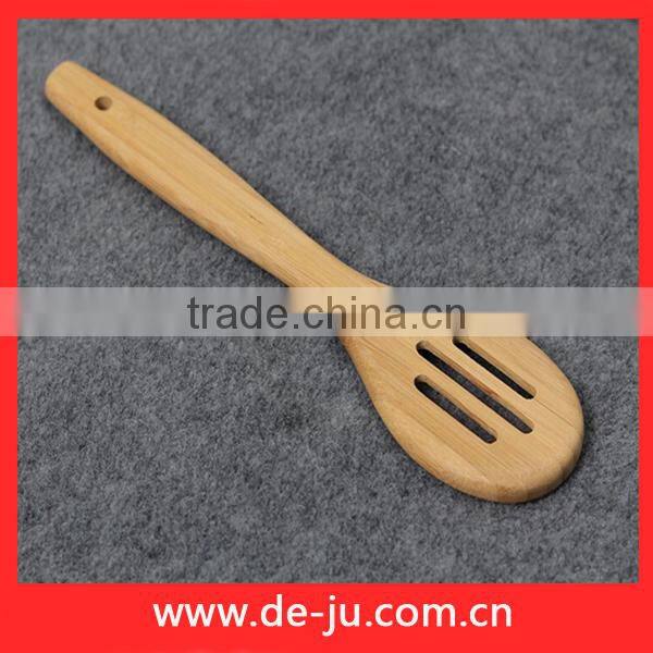 Round Shaped Smooth Bamboo Ladle Shovel Spoon