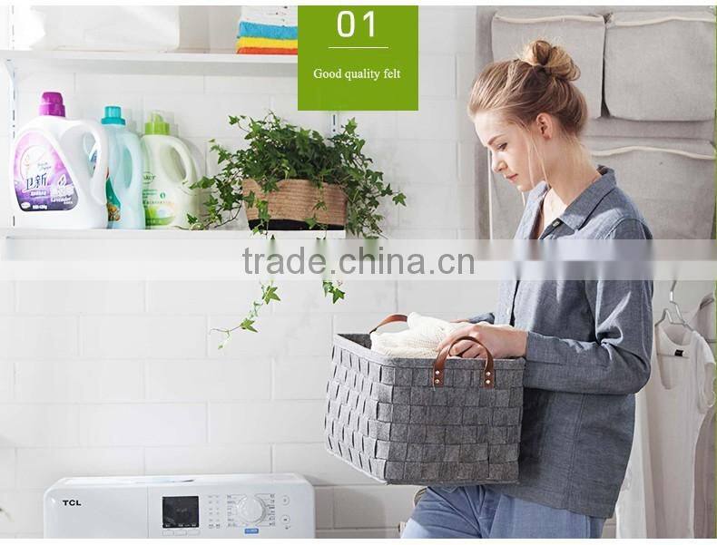 Sundries Felt Storage Box, Felt Storage Basket