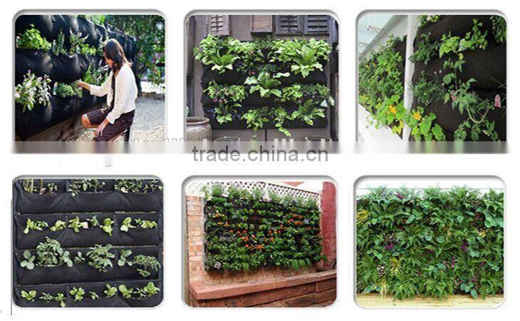 Pockets Vertical Garden non woven waterproof wall hanging Grow Bag